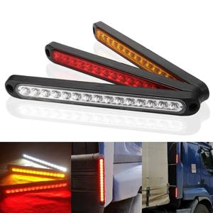 1pc 자동차 라이트 바 15LED 전구 자동차 트럭 SUV RV 12V 브레이크 라이트 신호 사이드 마커 회전 신호 경고 후면 조명