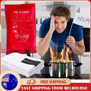 Fire Blanket 1m/1.5m For Home Kitchen Office Caravans Emergency Lightweight Fire Safety Equipment Protective Blanket For Kitchen
