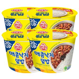 오뚜기컵밥 매콤낙지덮밥 280g 4개