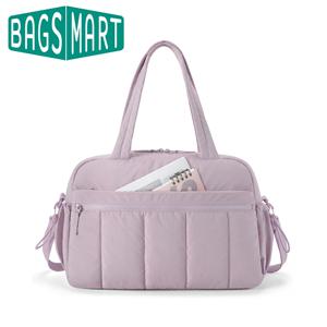 BAGSMART 여성용 여행 더플 백, 젖은 주머니가 있는 체육관 가방, 방수 위켄더 보스턴 백, 공항 기내용 휴대 가방