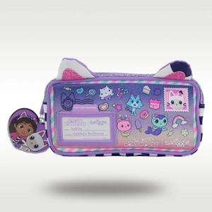 호주 Smiggle 오리지널 핫 판매 필통 소녀 귀여운 보라색 인형 대용량 필통 토트 백