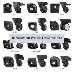 Samsonite 가방 휠 교체 트롤리 케이스 풀리 가방 캐스터에 적합 내구성 암호 상자 휠 수리 부품