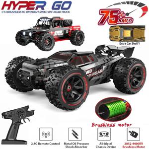 MJX 14209 14210 1:14 4WD RC 자동차 오프로드 레이싱 고속 브러시리스 2.4G 원격 제어 자동차 트럭 75km/H 트럭 전기 장난감