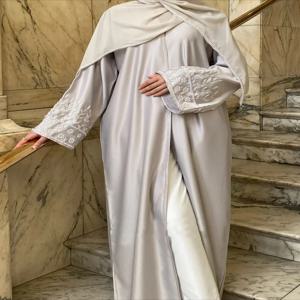 Eid 파티 아바야 여성용 비즈 무슬림 롱 가디건, 라마단 터키 이슬람 로브, 모로코 두바이 아랍 베스티도