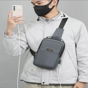 수영복 가방 남성용 가슴 가방 수영복 가방 남성용 가슴 가방 운동용 대용량 방수 옥스포드 천 가슴 앞에 걸치는 야외용 가슴 가방 가슴 가방