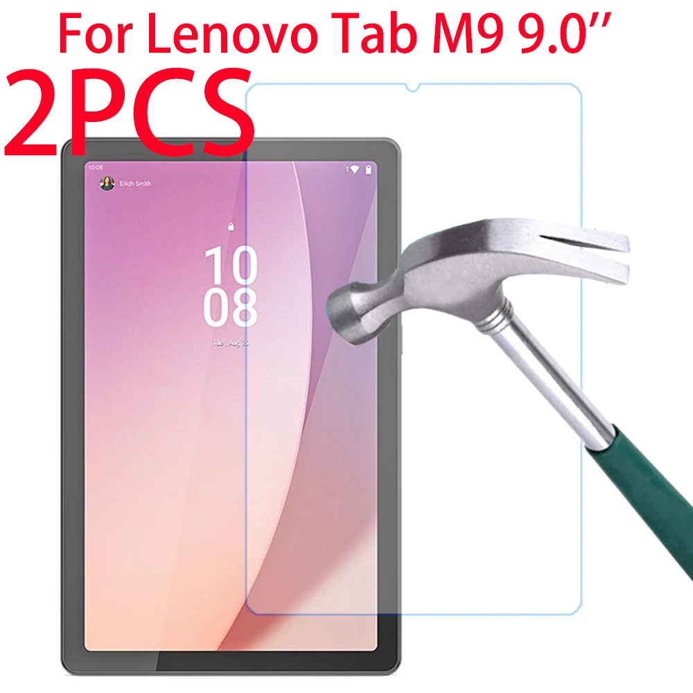레노버 탭 M9 M 9 TB-310FU TB-310XU 용 2PCS 강화 유리 레노버 탭 M9 유리 필름 용 9.0 인치 태블릿 화면 보호기 Flim