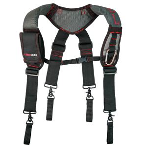KUNN 젤 도구 벨트 하네스 패더, 4 Pcs 도구 벨트 루프 및 1 조각 카라비너 ​​1 건설 전화 홀더가있는 서스펜더