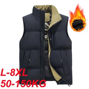 Graphene 가열 따뜻한 민소매 자켓 남자 빅 사이즈 8xl 7xl 6xl Thicken Vest 등산 양복 조끼 야외 하이킹 캠핑 자켓