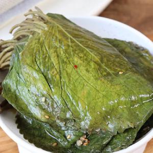 달콤짭짤한 양념의 간장깻잎 장아찌 300g