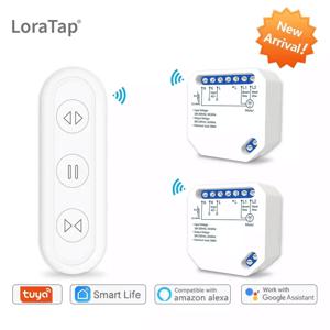 Tuya 스마트 라이프 WiFi 블라인드 커튼 스위치(전기 롤러 셔터 선스크린용 리모컨 포함) Google 홈 Alexa 스마트 홈