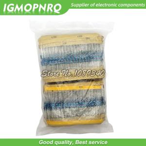 3120pcs 156 값 전기 장치 1/4W 전력 금속 필름 저항기 키트 1R-10M 1% 공차 구색 세트 1ohm-10Mohm 샘플 팩