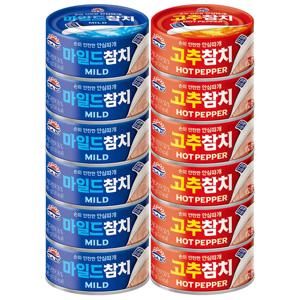 사조 참치85g (마일드참치6개+고추참치6개)