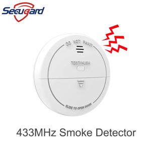 433MHz 연기 감지기 무선 화재 센서 스마트 홈 보안 경보 시스템을위한 80db 사운드 알람 훈제 장 조합