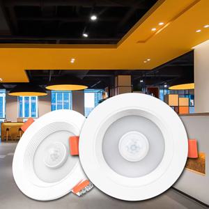 PIR 모션 센서 스팟 LED 통 Lamparas 5W 10W 15W 20W 스마트 홈 LED 스포트 라이트 입구 복도 복도 계단 창고