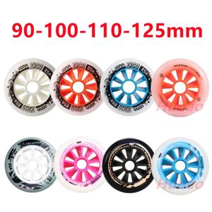 인라인 스케이트 휠, 스피드 스케이트 휠, 전문 로드 롤러 스케이트 휠, PU 휠, 90mm, 100mm, 110mm, 125mm, 83A, 85A, 6/8 개