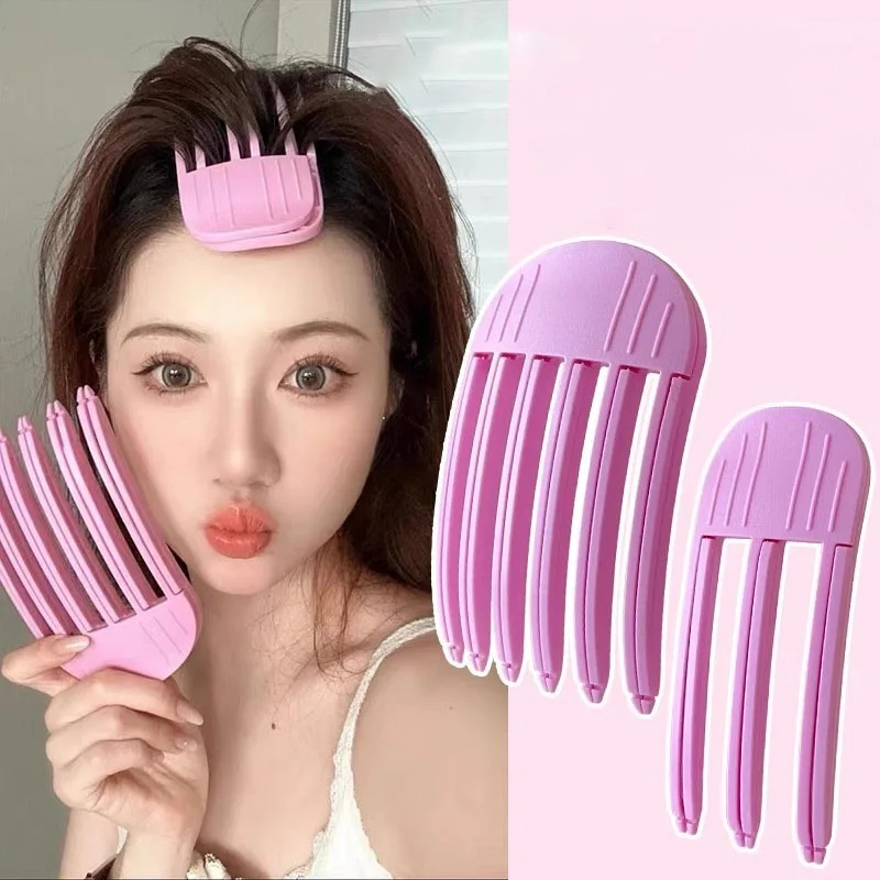 푹신한 머리핀 컬링 앞머리 클립 여성 헤어 뿌리 볼륨 헤어 클립 컬링 고정 모양 클립 패션 볼륨 헤어 롤러