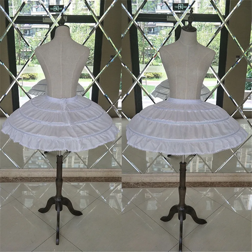 흰색 3 농구 짧은 드레스 발레 스커트 소녀를위한 웨딩 페티코트 Crinoline Elastic 허리 언더 셔츠 Jupon Court