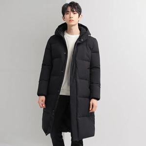 남성용 다목적 롱 니다운 재킷 코트, 청소년 트렌드, 루즈 캐주얼 후드, 두꺼운 따뜻한 방풍 코트, 겨울 신상 패션