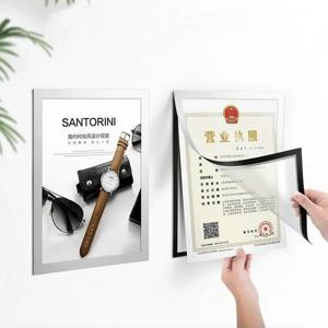 벽 접착제 마그네틱 시트 A5 A4 액자 광고 A2 포스터 프레임 A3 사진 벽용 마그네틱 프레임