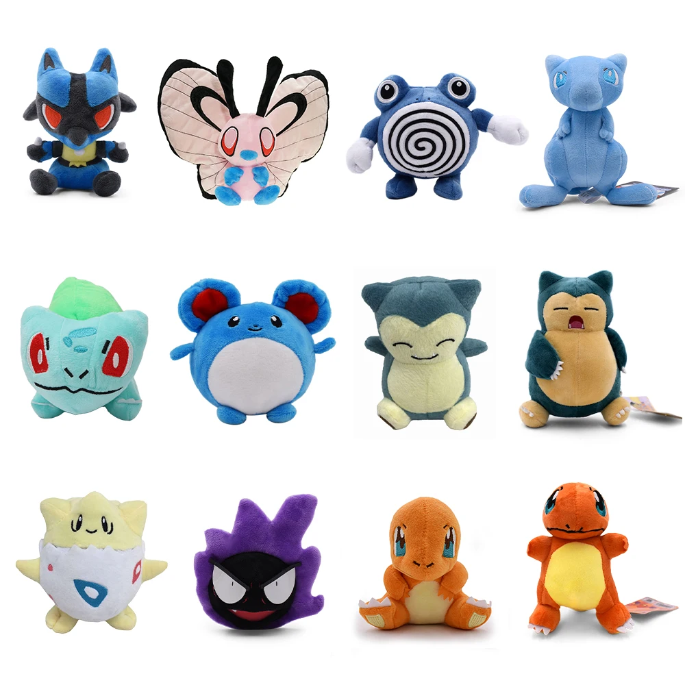 Poliwhirl Charmander Togepi 잠만보 잠만보, Marill Gyarados Gastly Butterfree 봉제 장난감, 인형 컬렉션 인형