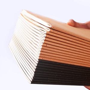 5Pcs A5 B5 A4 노트북, 36 매/72 페이지/책, 크래프트 종이 및 검정색 커버, 사무실 학습 노트 용품 QP-09