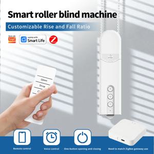 ZigBee 스마트 롤러 블라인드 모터, 태양 전지 패널, 비드 커튼 풀 코드 드라이버 자동 오프너 Alexa Google 홈과 호환 가능