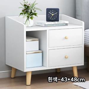 침실 침대 옆 북유럽풍 침대 원목 서랍형 협탁