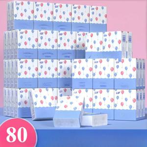 80/40/20/10팩 네이티브 목재 펄프 패킷 종이 타월 손수건 종이 Kleenex 냅킨 화장실 드로잉 용지 휴대용