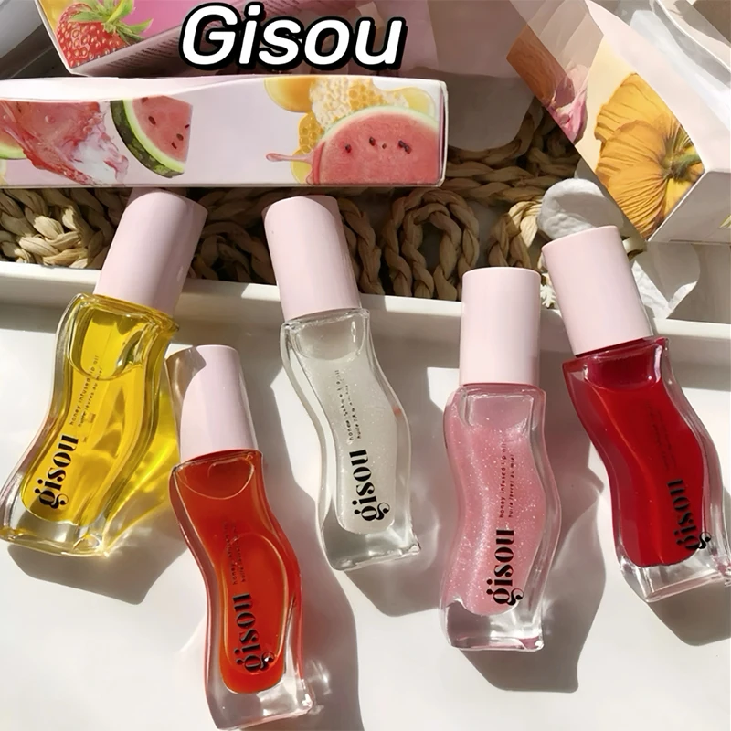Gisou 오리지널 모이스춰 라이징 립 밤 립 오일 글로스 입술 케어 Benetitnt For Lips Plumping 엑스 폴리 에이 팅 플럼 핑 글로스 오일