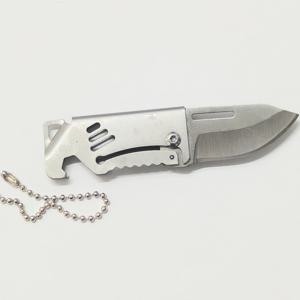 미니 야외 접는 칼 D2 철강 휴대용 병따개 날카로운 절단 도구 옷걸이 높은 경도 칼 캠핑 생존 도구