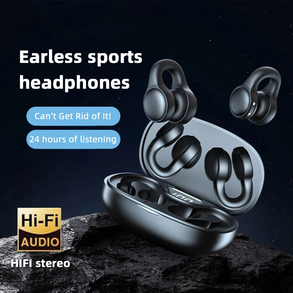 X58 오버더이어 블루투스 이어폰! 낮은 대기 시간HiFi 사운드 효과, 스포츠 열풍을 휘젓을 수 없음, 24시간 초장 배터