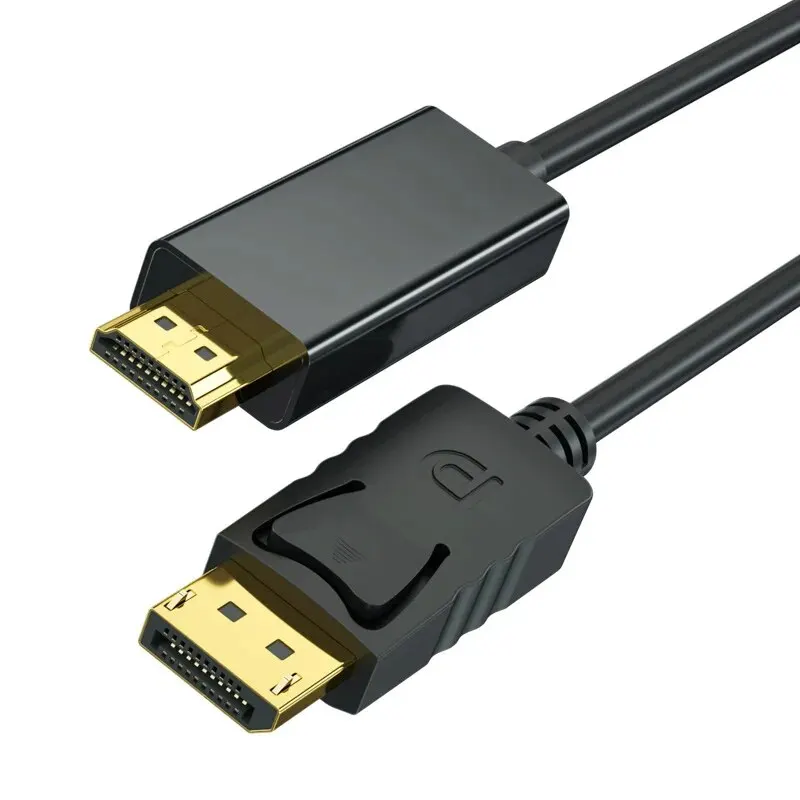 4K DisplayPort-HDMI 호환 어댑터 케이블 Dispaly 포트 DP-HDMI 호환 변환기 케이블(PC TV 모니터 프로젝터용)