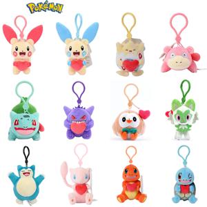 포켓몬 Gengar Jigglypuff 이상해씨 봉제 인형 장난감 Mimiku Mew Togepi Kawaii 키 체인 배낭 펜던트 열쇠 고리 생일 선물