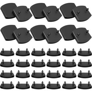 20PCS 플라스틱 엔드 캡 측면 및 센터 침대 슬레이트 홀더 나무 싱글 더블 킹 사이즈 침대 용 커넥터 고정 액세서리