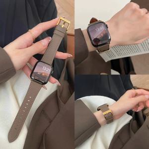 여성용 Apple Watch 밴드 용 가죽 루프 스포츠 Correa 38mm 40mm 41mm 42mm 44mm 45mm 46mm 49mm, IWatch 용 스트랩