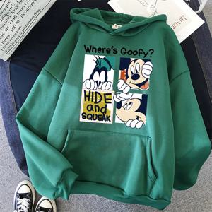2024 미니 디즈니 까마귀 자르기 탑 미키 마우스 여성 후드 티 스웨터 키즈 소년 소녀 하라주쿠 streetwear 의류
