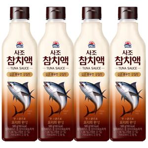 사조 참치액 500g 4개
