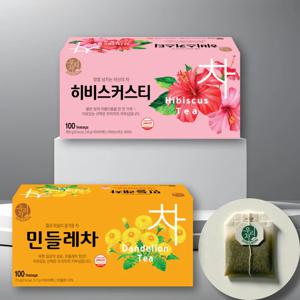 송원 우리차 민들레차 100T+히비스커스티 100T