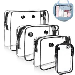 대형 수납 비치백 EVA 고무 방수 비치 바구니 잡화 정리함 투명 내부 파우치 가방 수납 액세서리