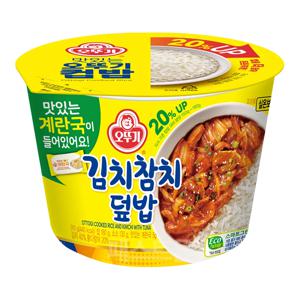 오뚜기컵밥 김치참치덮밥(즉석국) 315g