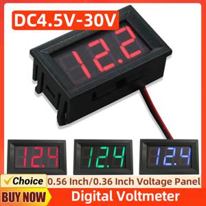 DC4.5V-30V 전압 계량기 방수 미니 전압 테스터, 전압 계기 도구, 6V, 12V 전기 오토바이, 0.36 인치, 0.56 인치