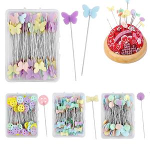 100PCS 의류 수동 위치 바늘 핀 모양의 바느질 자수 패치 워크 도구 고정 바늘 수제 DIY 액세서리