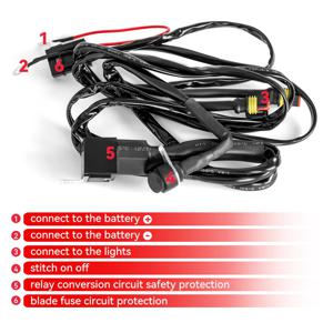 오토바이 LED 안개등 배선 하네스 전조등 BMW R1200 GS 오토바이 스포트라이트 케이블 액세서리에 대한 스위치 릴레이 와이어를 수리