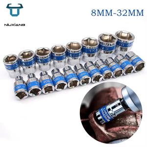8-32mm 1/2인치 헥스 메트릭 숏 소켓 CR-V 라쳇 렌치 소켓 라쳇 스패너 공구 세트 자동차 수리용 임팩트 소켓