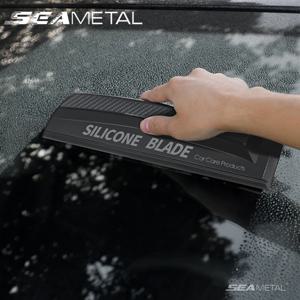 SEAMETAL 비 스크래치 실리콘 자동차 랩 도구 편리한 스퀴지 워터 윈도우 와이퍼 건조 블레이드 깨끗한 긁는 필름 스크레이퍼