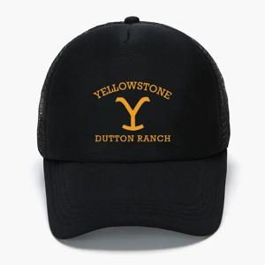 클래식 Yellowstone Dutton Ranch 폼 트럭 모자 남성 여성 조정 가능한 메쉬 아빠 모자 성인 일일 태양 스포츠 바이저 모자