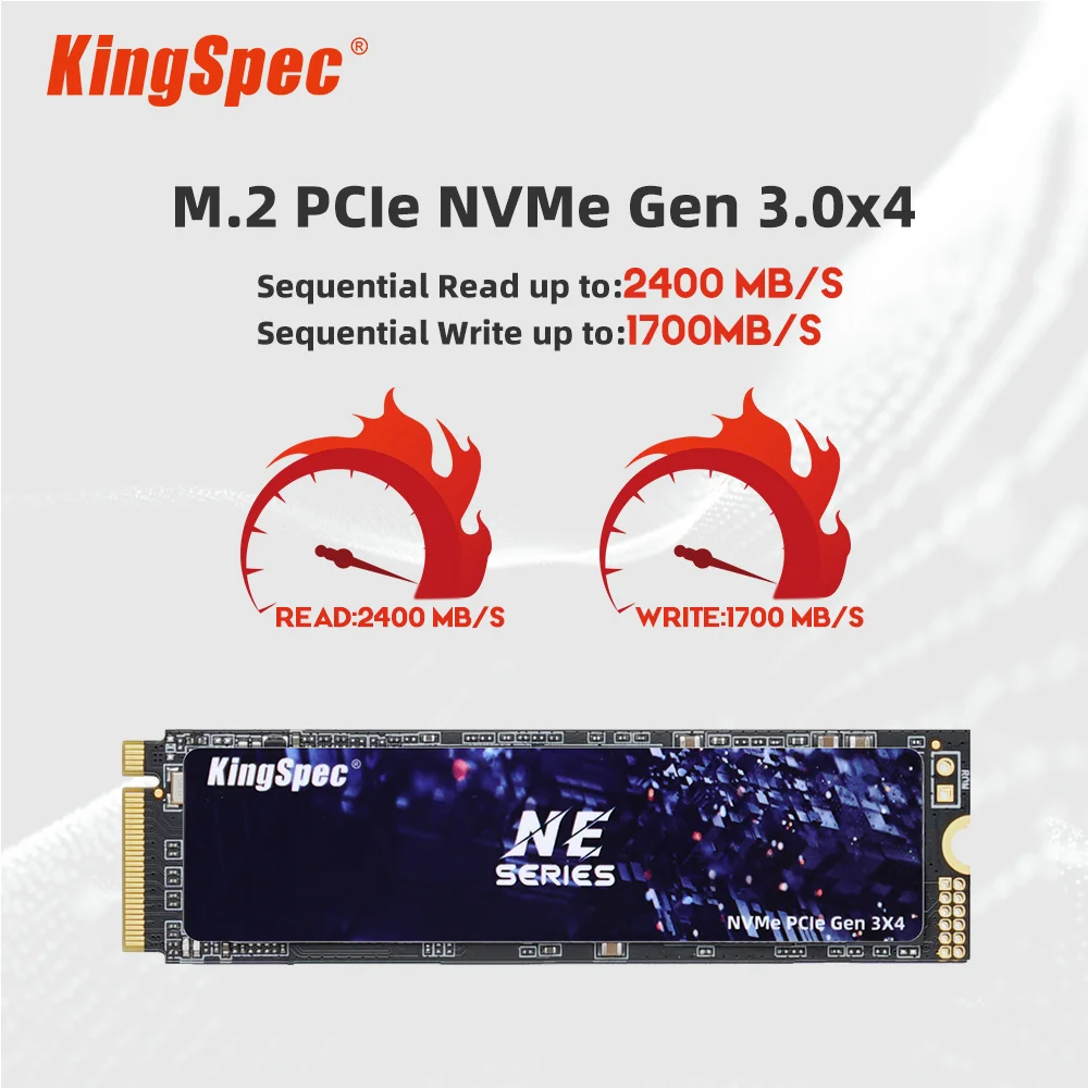 KingSpec-M.2 SSD 120/256/512GB/1TB 2TB 하드 드라이브, M2 SSD m.2 NVMe pcie ssd 노트북 데스크탑 msi용 내부 하드 디스크