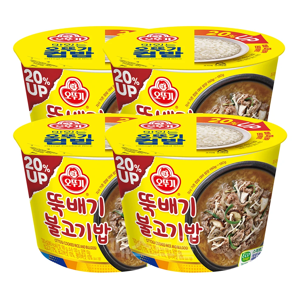 오뚜기컵밥 뚝배기불고기밥 320g 4개