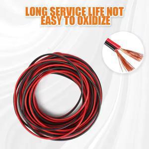 20 미터 2PIN 전선 주석 도금 구리 PVC 단색 LED 스트립 조명 연장 와이어 22AWG에 대 한 빨간색 검정색 케이블 절연