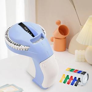 3D 엠보싱 타자기 B90 수동 라벨러 Dymo 12965 라벨링 기계 또는 3PK 라벨 테이프와 유사한 휴대용 라벨 프린터